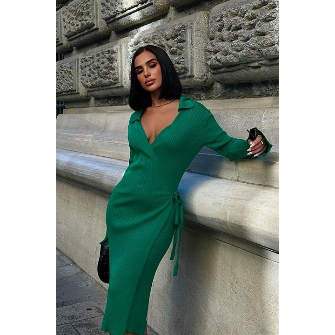 Austeja Fitilli Midi Elbise 2506-01 155764 Austeja Fitilli Midi Elbise 2506-01 155764