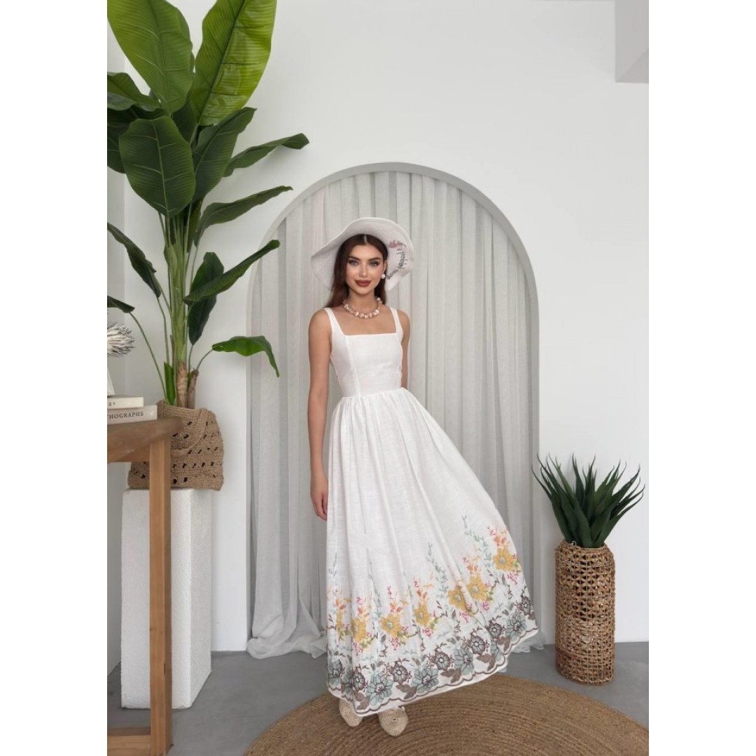Mazi Çiçek Desenli Elbise - 157790 Mazi Çiçek Desenli Elbise - 157790