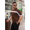 Erkek şerit Detaylı Kısa Kollu T-shirt 160884