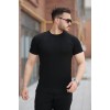 Erkek Ince çizgi Dokulu Bisiklet Yaka Kısa Kollu T-shirt - 162325 Erkek Ince çizgi Dokulu Bisiklet Yaka Kısa Kollu T-shirt - 162325