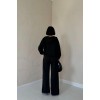 Siyah Beli Lastikli Ceket Ve Pantolon Takım - 153508 Siyah Beli Lastikli Ceket Ve Pantolon Takım - 153508