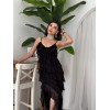 Ples Yırtmaç Detaylı Elbise - 156130 Ples Yırtmaç Detaylı Elbise - 156130