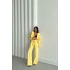 MODAL 4 DÜĞME ASTARSIZ CEKET - PANTOLON TAKIM - Sarı 156476 MODAL 4 DÜĞME ASTARSIZ CEKET - PANTOLON TAKIM - Sarı 156476