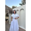 Beyaz Nakışlı İşlemeli Elbise - 153504 Beyaz Nakışlı İşlemeli Elbise - 153504