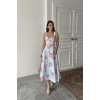 Bebe Mavi İnce Kemer Detaylı Elbise - 156663 Bebe Mavi İnce Kemer Detaylı Elbise - 156663