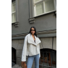 YÜN CROP KABAN - Krem 151196 YÜN CROP KABAN - Krem 151196