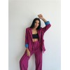 OTTOMAN ÇİZGİLİ CEKET-PANTOLON TK - Fuşya 150101 OTTOMAN ÇİZGİLİ CEKET-PANTOLON TK - Fuşya 150101