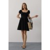 Beli Korseli Mini Elbise - Siyah - 162836 Beli Korseli Mini Elbise - Siyah - 162836