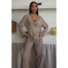Kruvaze Model Klasik Pantolonlu Çupra Keten Takım 10191 159444 Kruvaze Model Klasik Pantolonlu Çupra Keten Takım 10191 159444