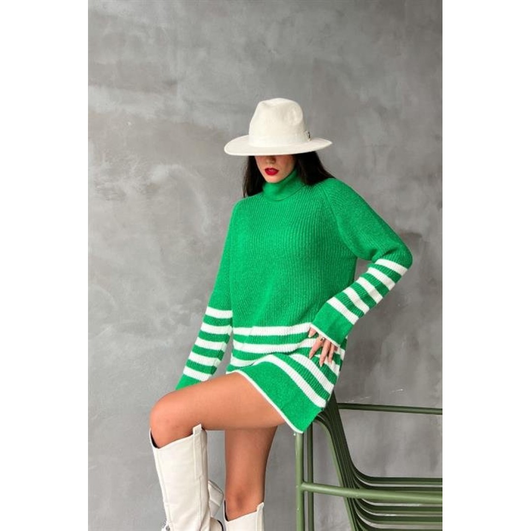 Palgen Çizgili Oversize Kazak 1195-09 155778 Palgen Çizgili Oversize Kazak 1195-09 155778