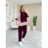 Kadın Kristal 2 Iplik Kumaş Yanları çizgili Takım 161159
