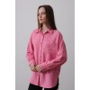 Çizgili Tek Cep Gömlek - Pembe - 157355 Çizgili Tek Cep Gömlek - Pembe - 157355