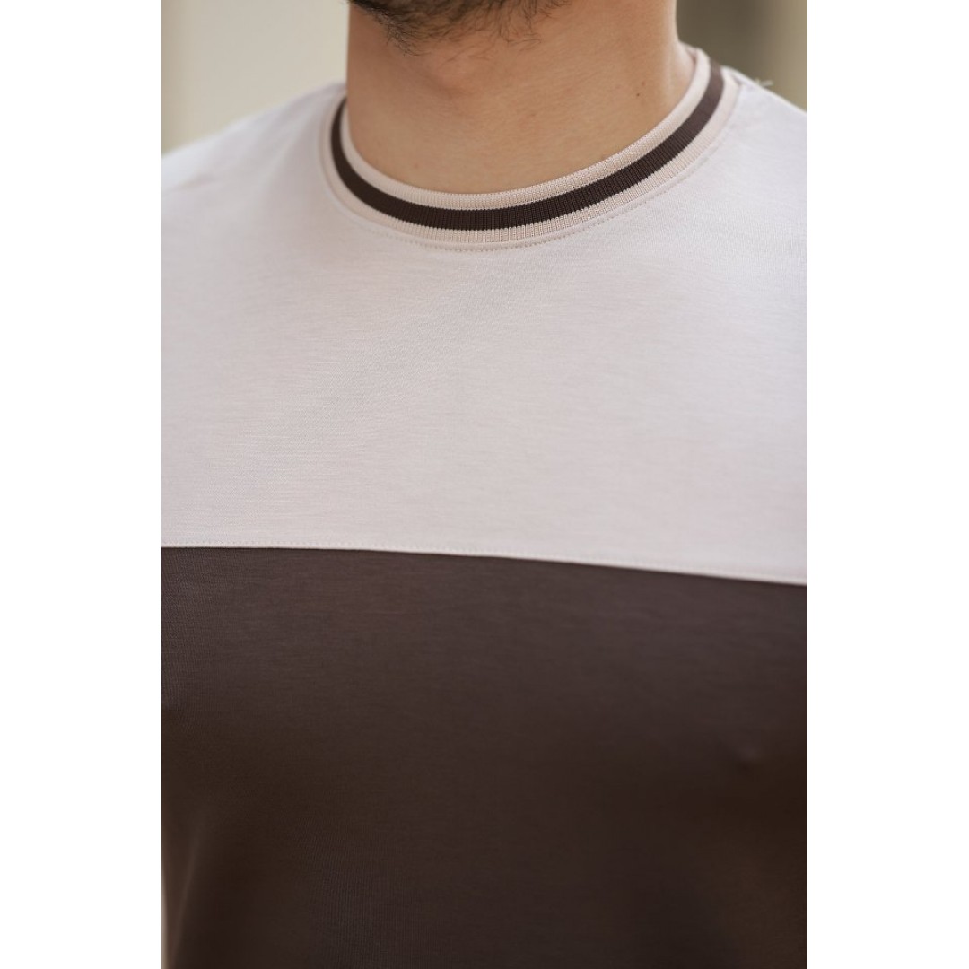 Erkek Bisiklet Yaka Parçalı Renk Oysho Kumaş Kısa Kollu Tshirt - 159191 Erkek Bisiklet Yaka Parçalı Renk Oysho Kumaş Kısa Kollu Tshirt - 159191