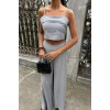 Crop Plazzo Pantolon Takım 10155-08 159246 Crop Plazzo Pantolon Takım 10155-08 159246