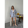 ÇİZGİLİ TUNİK - ŞORT TAKIM - Lacivert 163858 ÇİZGİLİ TUNİK - ŞORT TAKIM - Lacivert 163858