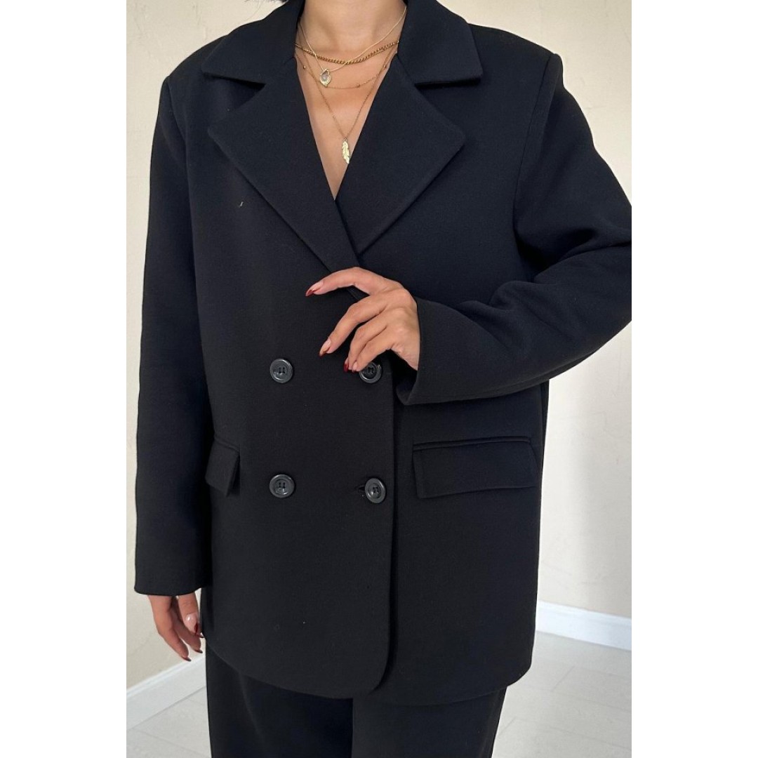 Siyah 3-İplik Comfort Ceket Ve Pantolon Takım 153833 Siyah 3-İplik Comfort Ceket Ve Pantolon Takım 153833