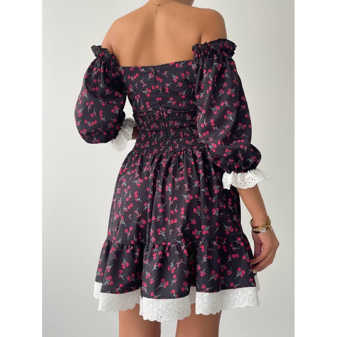 Marne Beli Lastikli Mini Elbise - 147092 Marne Beli Lastikli Mini Elbise - 147092