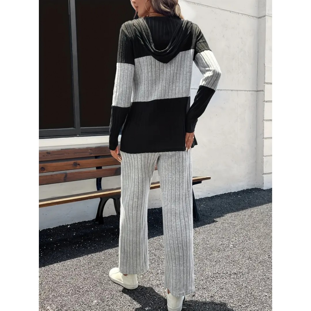 Kadın Uzun Kollu Kapşonlu önden Fermuarlı şardonlu Kaşkorse Bluz Ve Pantolon 138444 Kadın Uzun Kollu Kapşonlu önden Fermuarlı şardonlu Kaşkorse Bluz Ve Pantolon 138444