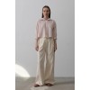 Çift Pileli Palazzo Pantolon - Natür 156049 Çift Pileli Palazzo Pantolon - Natür 156049