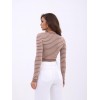 42211 TRİKO ÇİZGİLİ CROP-VİZON-KREM 144044