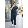 Erkek Yakalı Fermuarlı T-shirt Pantolon Ikili Rahat Takım 160462 Erkek Yakalı Fermuarlı T-shirt Pantolon Ikili Rahat Takım 160462
