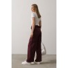 Kemerli Cargo Pantolon - Bordo 161895 Kemerli Cargo Pantolon - Bordo 161895