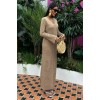 Çiçek Detaylı Ajurlu Triko Elbise 2857 158802 Çiçek Detaylı Ajurlu Triko Elbise 2857 158802