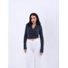 42531 TRİKO SİMLİ YAKALI CROP-ANTRASİT 144093 42531 TRİKO SİMLİ YAKALI CROP-ANTRASİT 144093