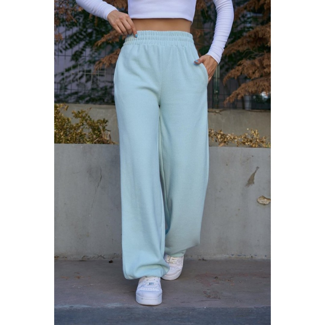 Düz Lastikli Eşofman - Mint Yeşili 147970 Düz Lastikli Eşofman - Mint Yeşili 147970