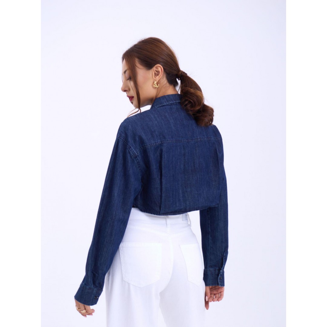 6603 KOT BLUZ-MAVİ 143063