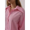Taşlı Sivri Yaka Gömlek - Pembe 162838 Taşlı Sivri Yaka Gömlek - Pembe 162838