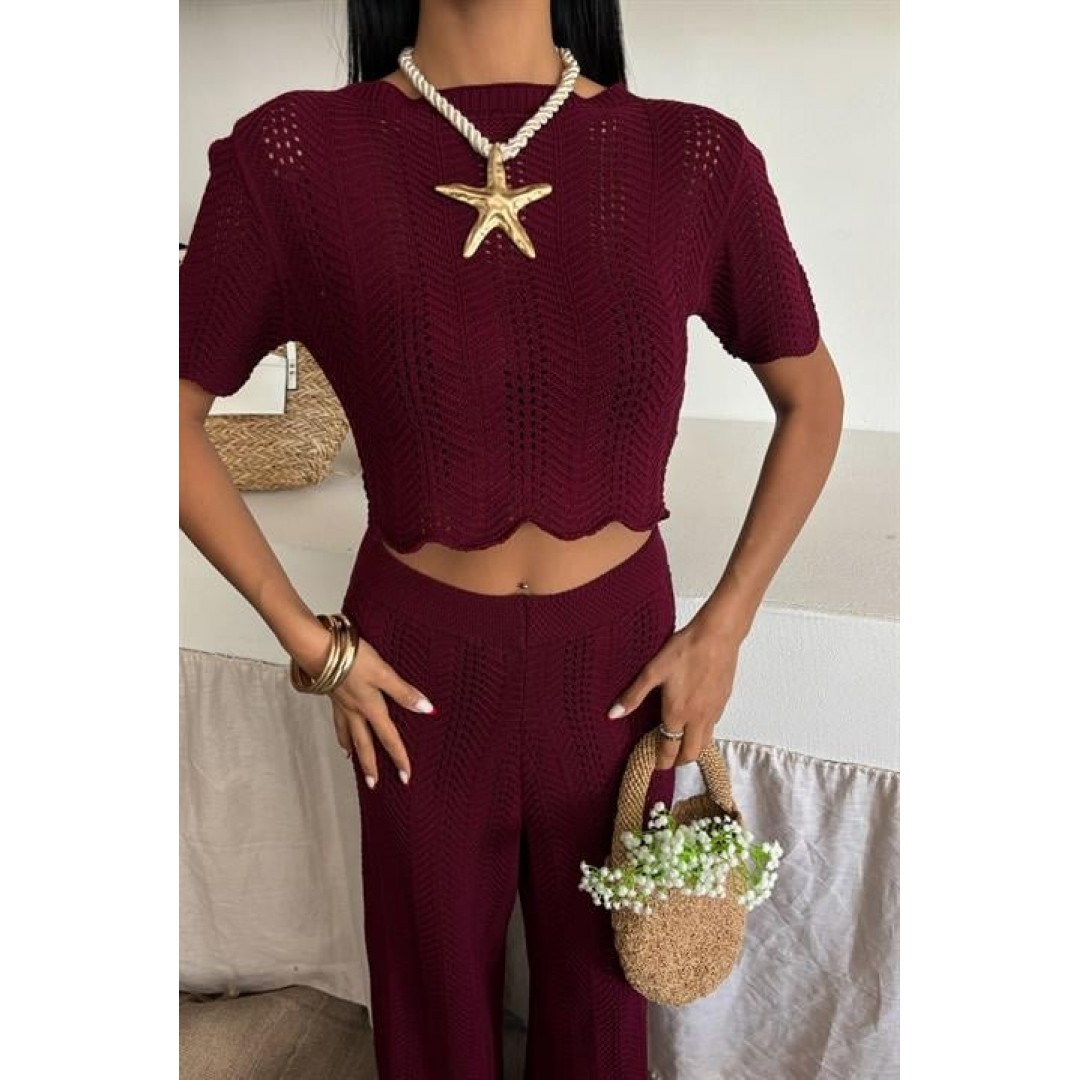 Triko Bluz Pantolon İkili Takım 10084-025 - 159441 Triko Bluz Pantolon İkili Takım 10084-025 - 159441