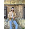 Camel Parçalı Bomber Ceket 152288 Camel Parçalı Bomber Ceket 152288