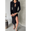 SANDY ELBİSE BÜZGÜ DETAYLI - Siyah 152736 SANDY ELBİSE BÜZGÜ DETAYLI - Siyah 152736