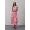 Katlı Kesim Uzun Etek - Pembe 162841