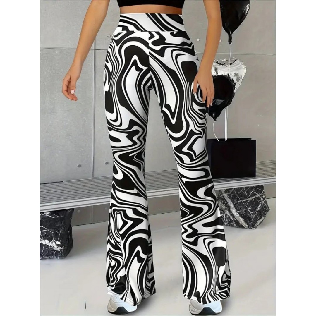 Kadın Yüksek Bel Zebra Desenli Tayt 157382 Kadın Yüksek Bel Zebra Desenli Tayt 157382