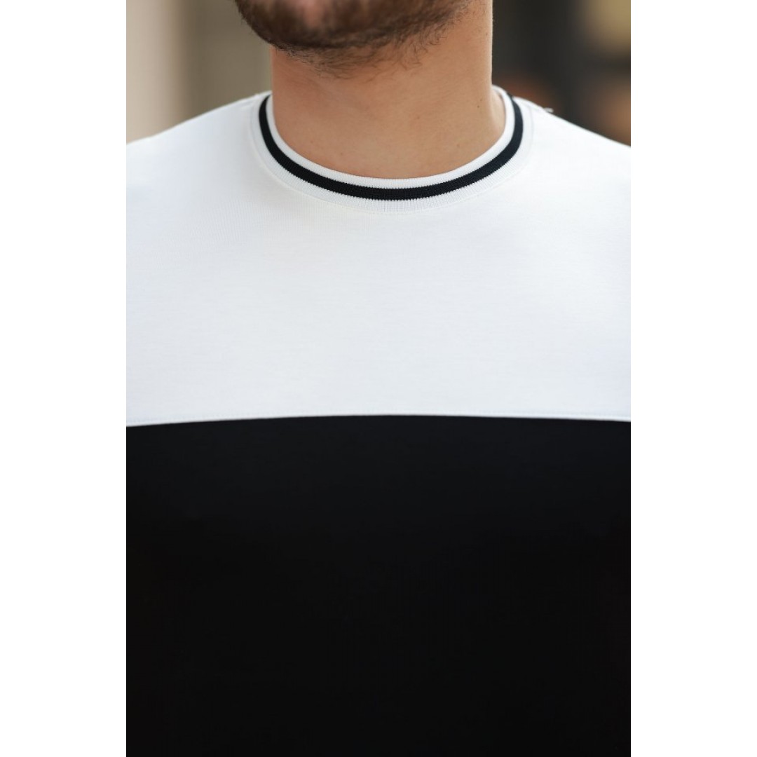 Erkek Bisiklet Yaka Parçalı Renk Oysho Kumaş Kısa Kollu Tshirt - 159188 Erkek Bisiklet Yaka Parçalı Renk Oysho Kumaş Kısa Kollu Tshirt - 159188