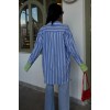 Kolu Manşet Detay Çizgili Oversize Gömlek 3405 158545 Kolu Manşet Detay Çizgili Oversize Gömlek 3405 158545