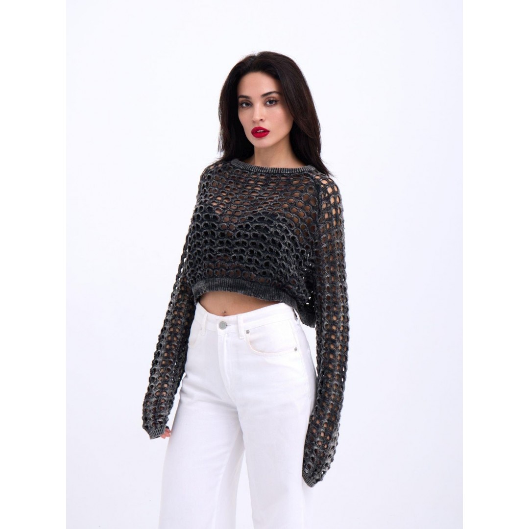 3958 TRİKO FİLE BOLERO-SİYAH - 143678