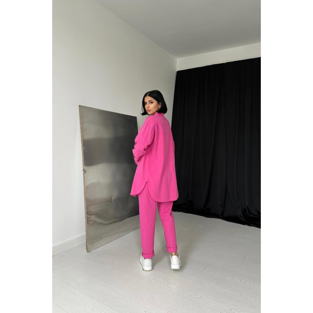 Fuşya Gömlek Ve Çıtçıtlı Pantolon Takım 148370 Fuşya Gömlek Ve Çıtçıtlı Pantolon Takım 148370