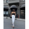 PAÇASI CIRTLI PANTOLON - Beyaz 151184 PAÇASI CIRTLI PANTOLON - Beyaz 151184