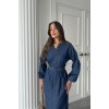Mavi Tencel Uzun Kollu Elbise - 161532 Mavi Tencel Uzun Kollu Elbise - 161532