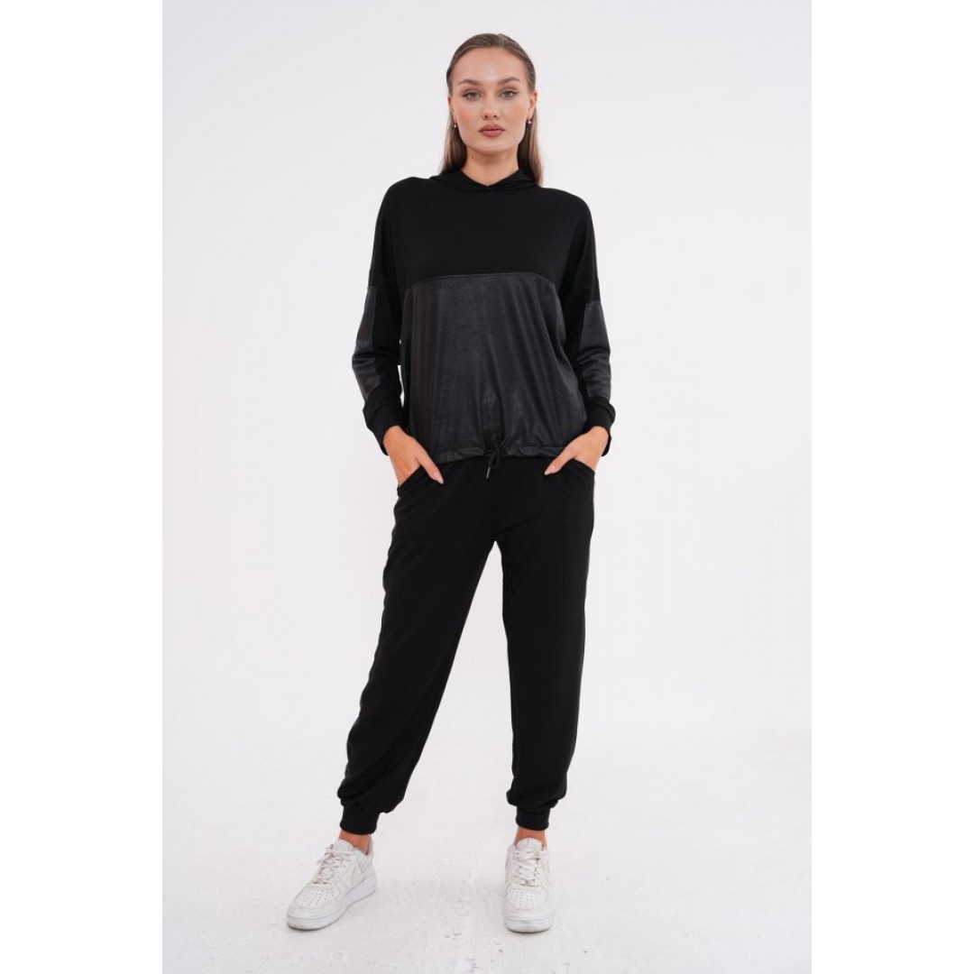 Kadın Uzun Kollu Kapüşonlu Oversize Sweat Ve Pantolon Ikili Takım 127796 Kadın Uzun Kollu Kapüşonlu Oversize Sweat Ve Pantolon Ikili Takım 127796