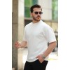 Erkek Basic Oversize Double Face Kumaş Kısa Kollu Tshirt 159144