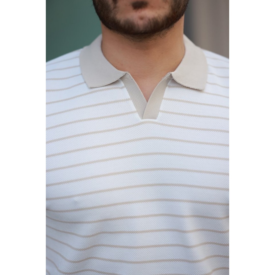 Erkek Kısa Kollu çizgi Desenli örme Kumaş Tshirt 157295 Erkek Kısa Kollu çizgi Desenli örme Kumaş Tshirt 157295