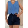 Mavi Sıfır Kol Brode Bluz 153475 Mavi Sıfır Kol Brode Bluz 153475