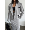 CROP CEKET - ETEK TAKIM - Gri 153973 CROP CEKET - ETEK TAKIM - Gri 153973
