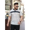 Erkek Yakalı çizgili Kısa Kollu T-shirt 160896 Erkek Yakalı çizgili Kısa Kollu T-shirt 160896