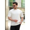 Erkek Basic Oversize Double Face Kumaş Kısa Kollu Tshirt 159144