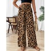 Kadın Süprem Kumaş Beli Lastikli Leopar Desen Pantolon 161420 Kadın Süprem Kumaş Beli Lastikli Leopar Desen Pantolon 161420